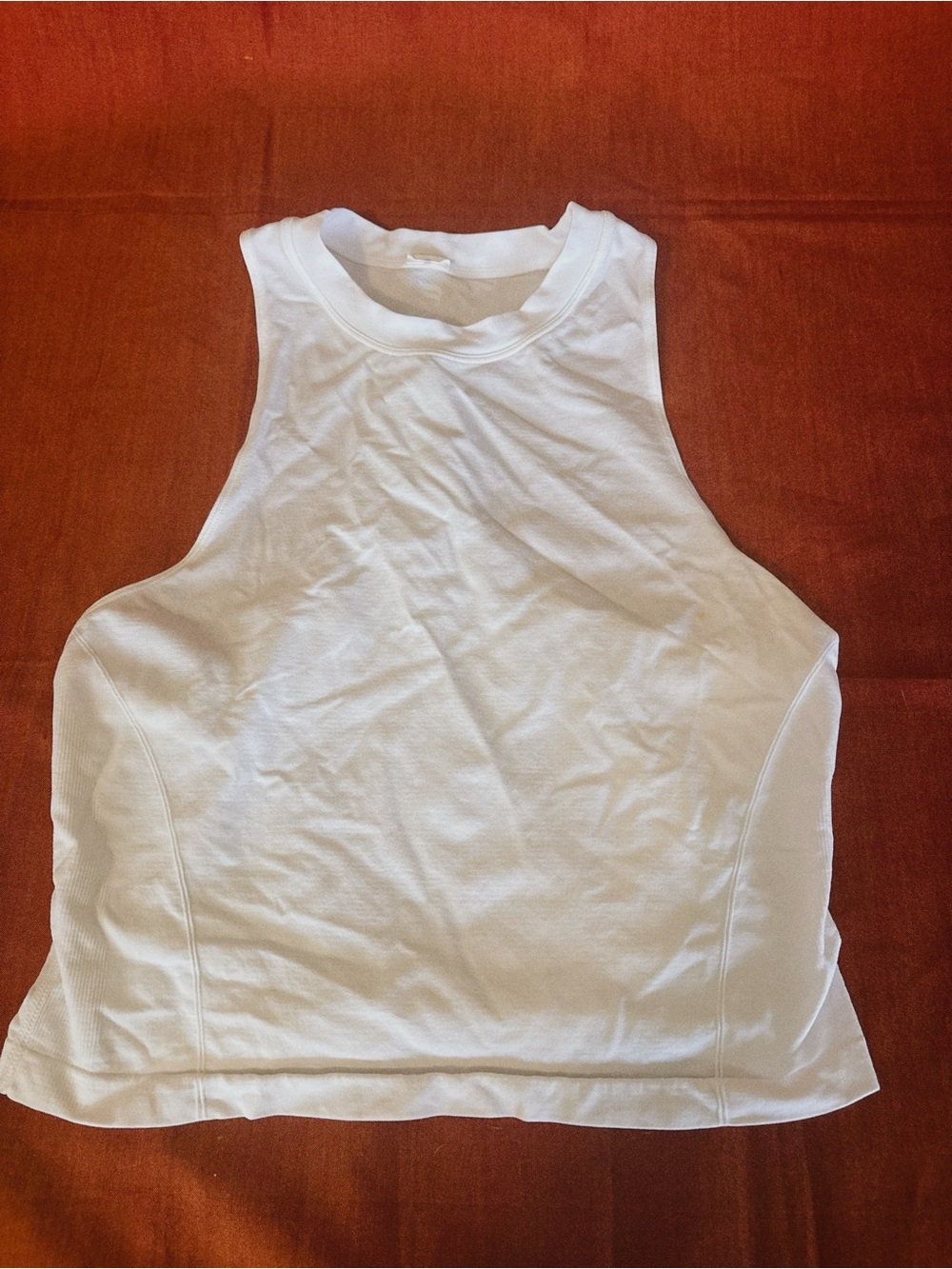 Fabletics Womens  White Tank Top Sleeveless Crop - size S or M